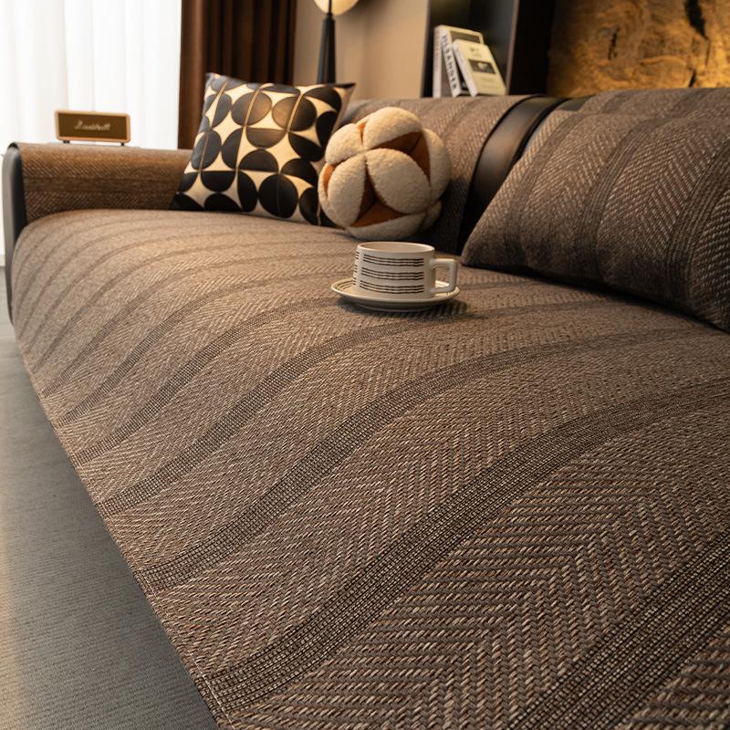 New Sofa Cushion Universal In All Seasons, Simple Modern Fixed Non-Slip Seat Cushion, Washable Sofa Cover Cover Cloth