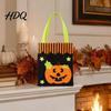 Non-woven Halloween Totes Candy Bag Cute Pumpkin Ghost Tote for Kids Spooky Festive Party Favor Cartoon Pattern Treat Bag Party Trick or Bags