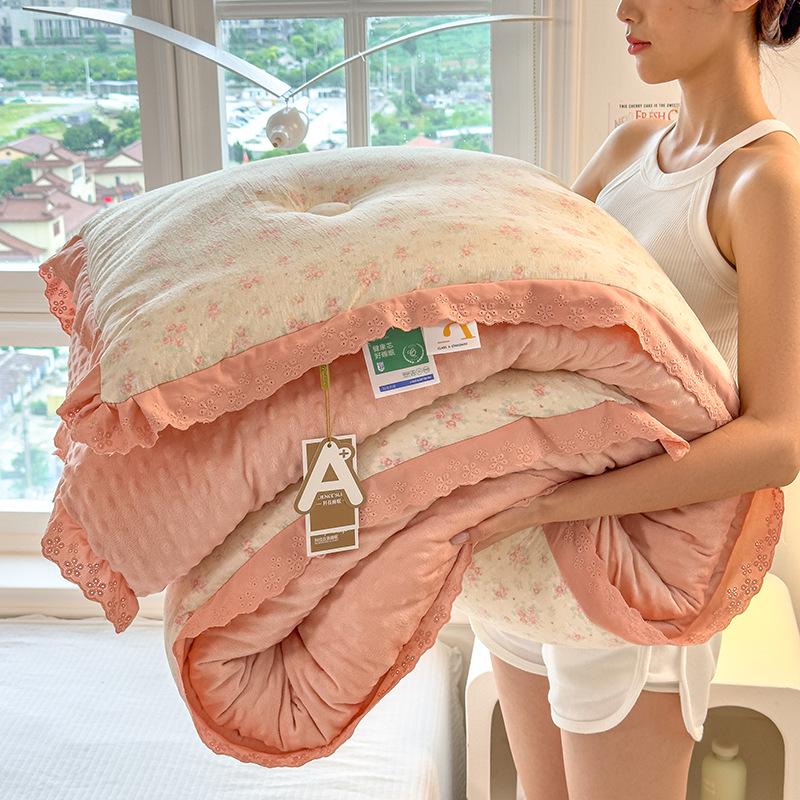 Thickened Winter Flannel Fleece Quilt - Warm Comforter for Single Dormitory, Autumn & Winter Use.