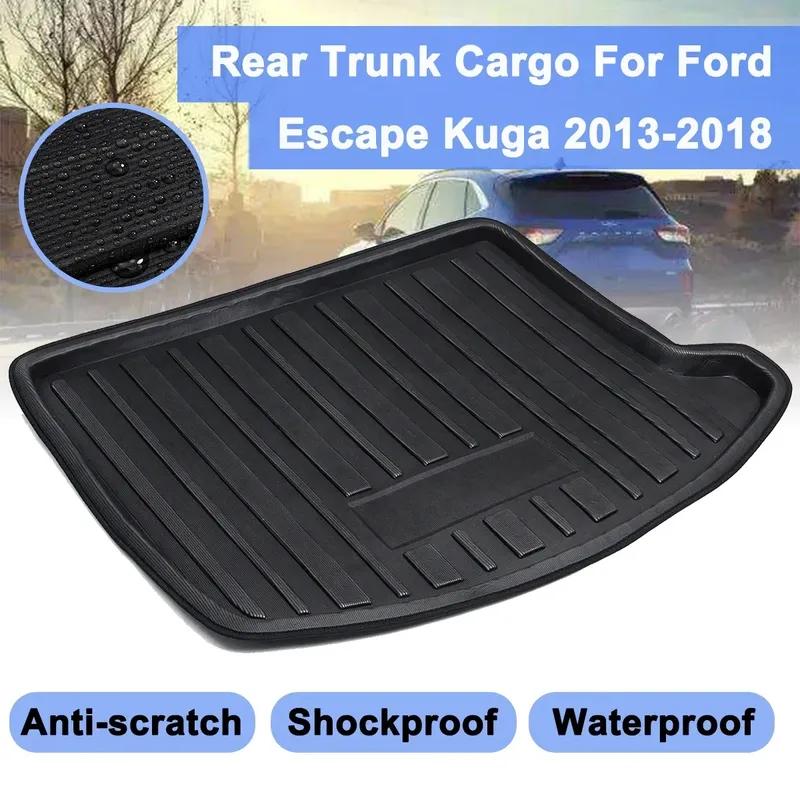Ladebodenmatte Teppich Schlamm Heckklappe Kofferraum Matte Liner Für Ford Escape Kuga Kratzschutz Überzug 2013-2018 Stoßfest Wasserdicht
