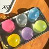 Emotional Release Toy 2/4/6Pcs Clear Coconut Oil Squeeze Ball Anxiety Relief Shapeable Stress Office Desk Soft Stretchy DIY Moldable