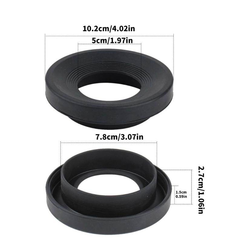 10Pcs Toilet Waste Pipe Seal Rings Toilet Drain Pipe Rubber Gasket Washers Toilet Siphon Pipes Gasket Easy to Use