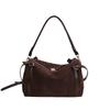 Relaxte suède schoudertas/crossbodytas in Koreaanse stijl