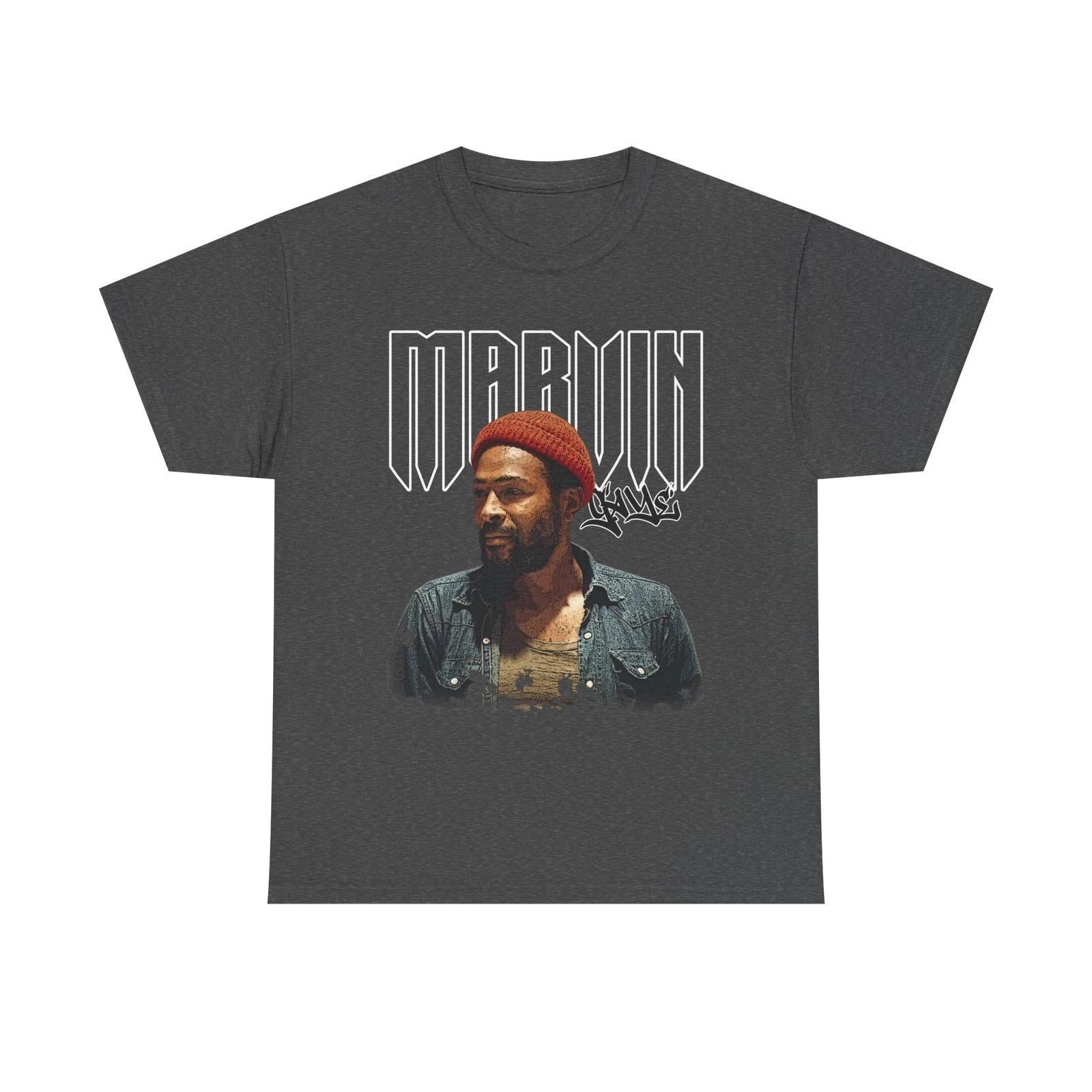 Marvin Gaye DArk hEATHER T Shirt Size S-5XL MI361 S разноцветный
