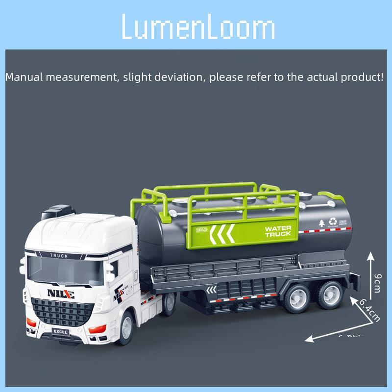 Garbage Sprinkler Cleaning Truck Children Simulation Inertia Toy Model Car