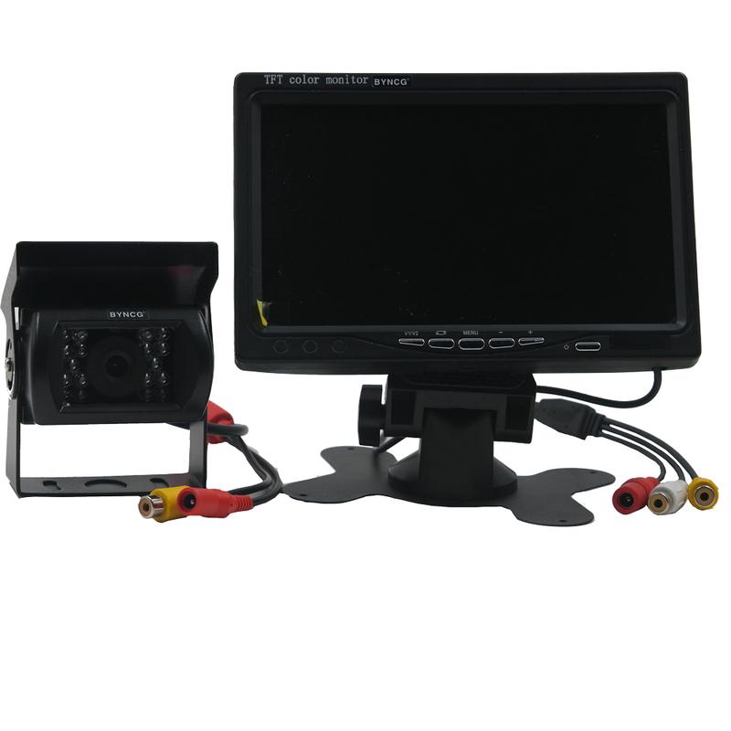 Universal 7 Inch  HD Screen Car Monitor Security Monitor Parking Assistance  Rear View Camera Optional