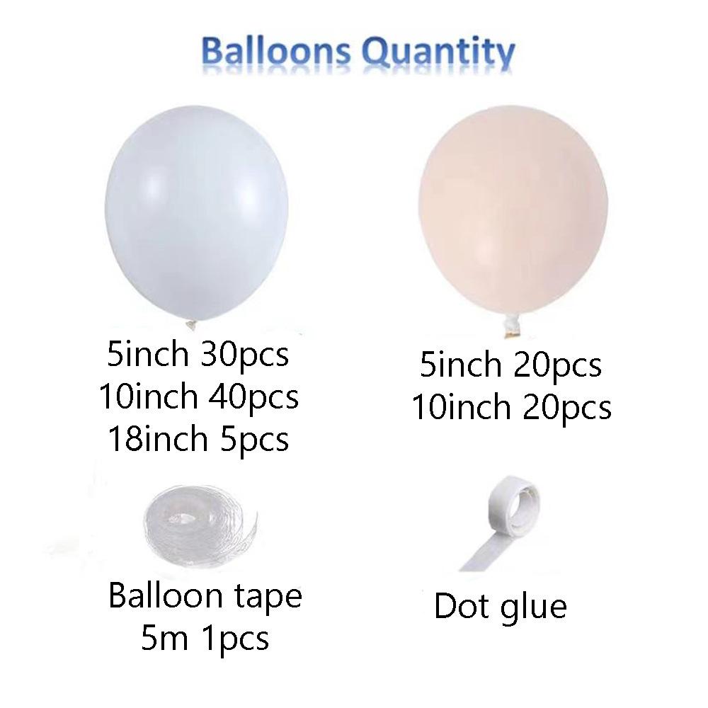 

Ins White Balloon Chain Theme Set Macaron Latex Balloon Wedding Party Decoration Supplies Outdoor Grassland Layout 1set белый