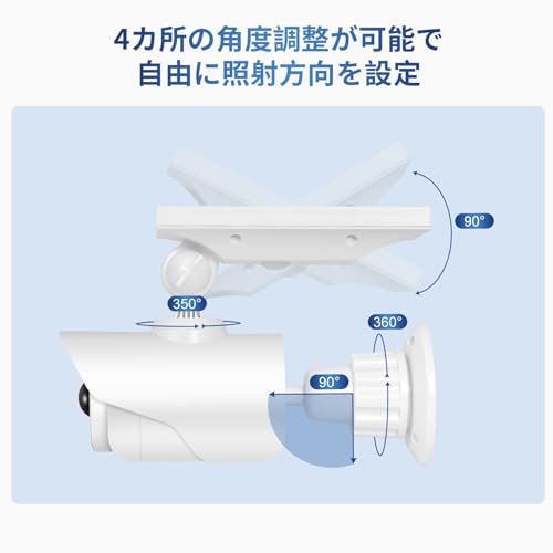 Solar Motion Sensor Light, Outdoor Light, 8 LEDs, 350° Adjustable Angle, Dummy Camera, Security Camera Style, Waterproof, Dustproof, Sensor, Security