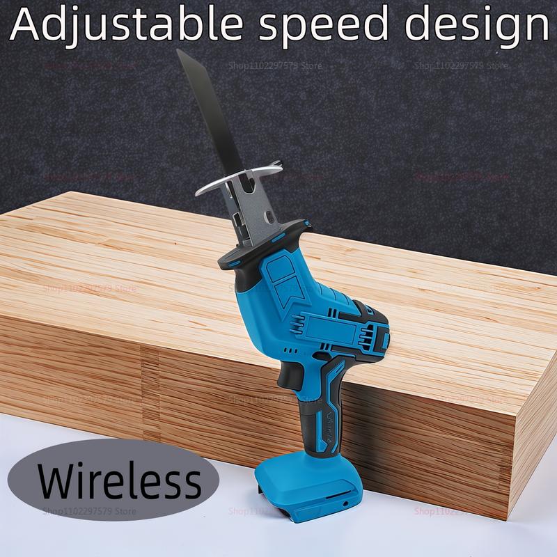 Cordless Reciprocating Saw 18V 21V No Battery Adjustable Speed Chainsaw for Wood Pipe Cutting Powerful Versatile Power Tool