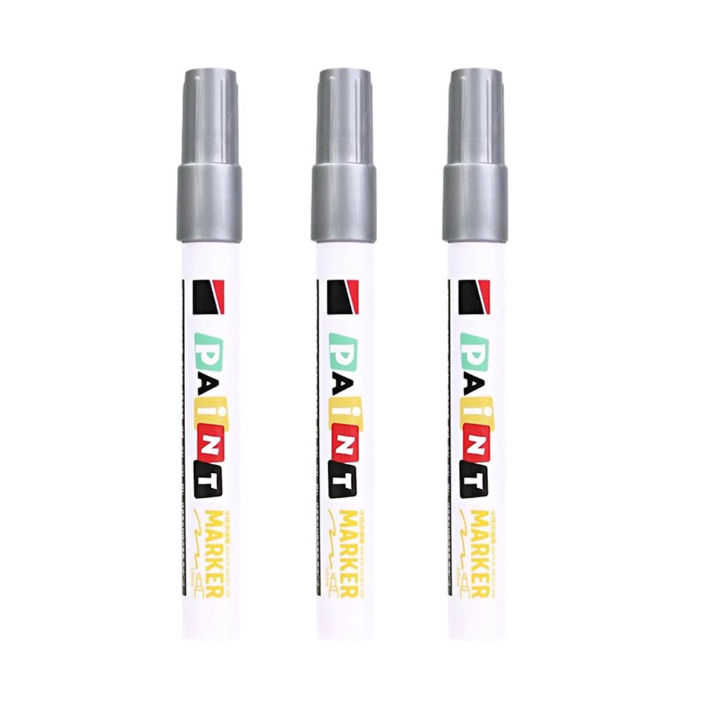 3Pcs Monument Paint Pen Sunproof Waterproof Stone Marker Pen For Writing Coloring On Tombstones Gravestone Restoration