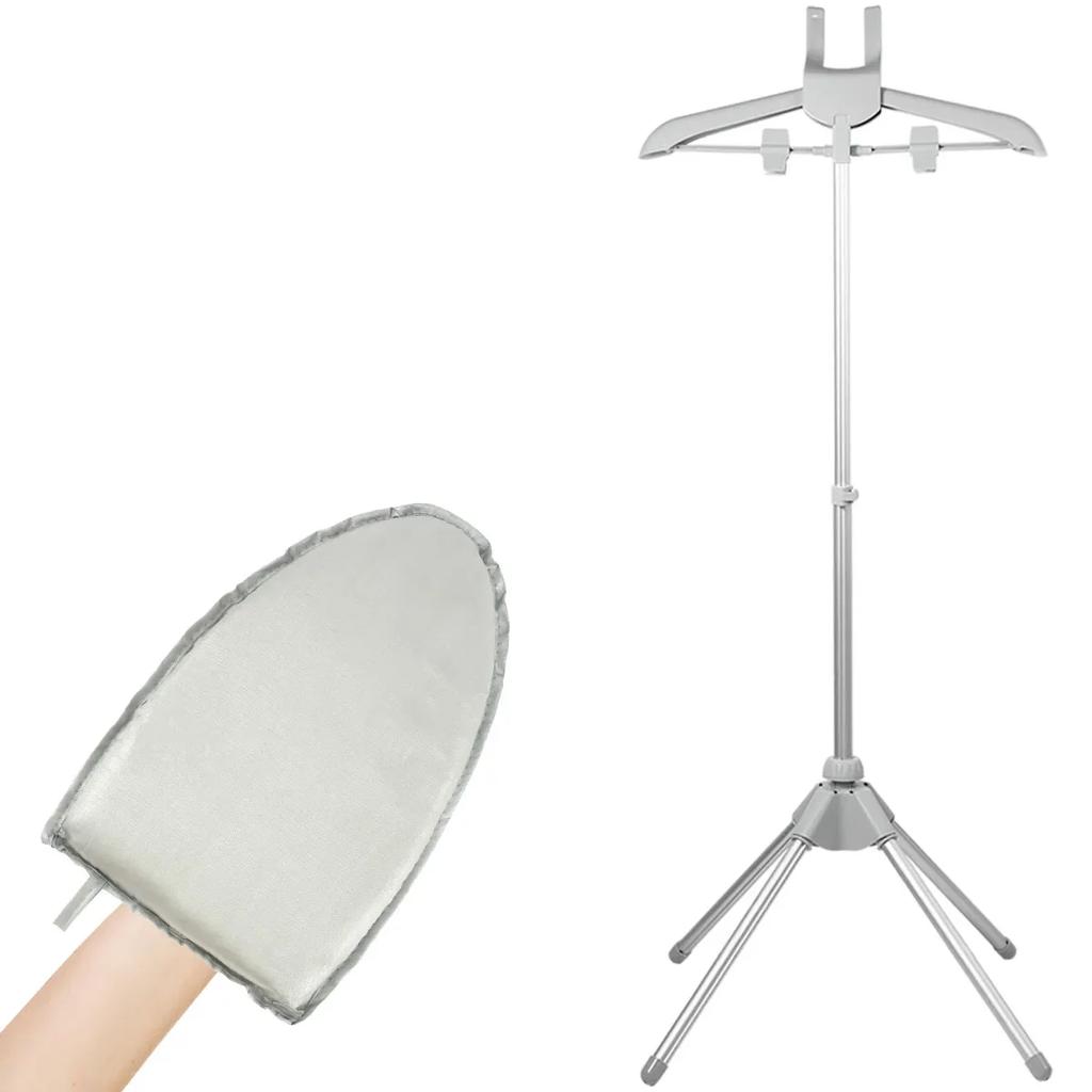 Iron Steam Stand Set with Hand-held Ironing Board Handheld Garment Steamer Rack High Adjustable Standing Ironing Machine Hanger