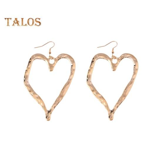 

1 пара любовних сережок у ретро-перебільшеному стилі, поліровані сережки-гачки зі сплаву цинку, сережки-гачки для вечірки, косплей, висячі сережки, прикраси для вух золотистий