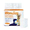 Wondias Pet Diapers for Super Leak Prevention Gathers with Pee Alert Manner Manner Absorption 72 Dogs, Boys' Diapers, 6-Layer Construction, 12-Hour
