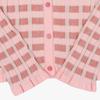 MaiSon KitSun  Baby Fox Patch Check Rib V Neck Women S Cardigan Ow00503kt1120