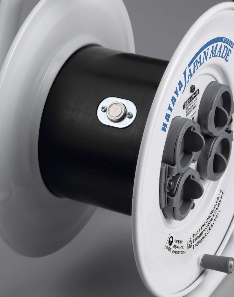 Hataya (HATAYA) Shin Sunday Rainbow Reel CC-20S, Outdoor (Rainproof), 100V Type, 20m Cord, 1.25mm Diameter, Made in Japan, Standard Type, Built-in