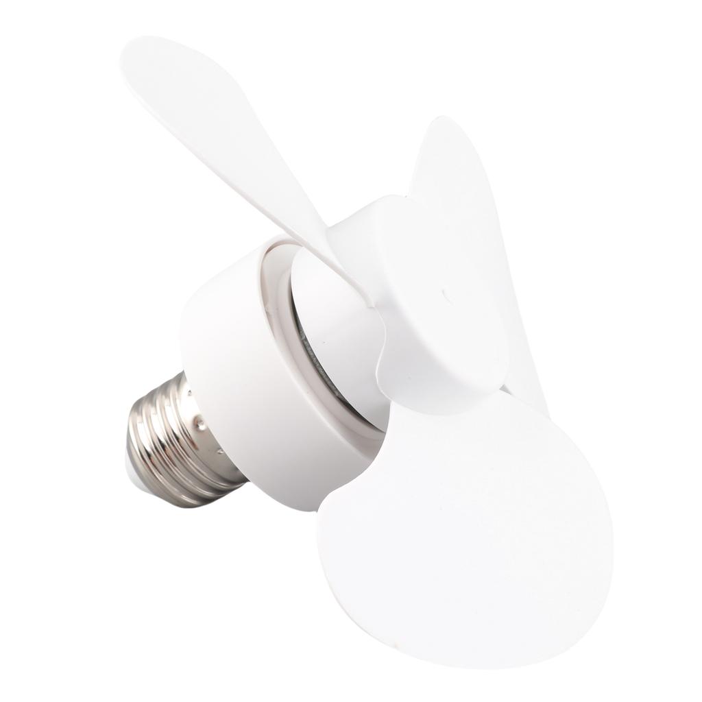 Socket Mini Fan E27 E26 Caliber Silent Screw In Small Fan for Bedroom Living Room Kitchen Office 85‑265V
