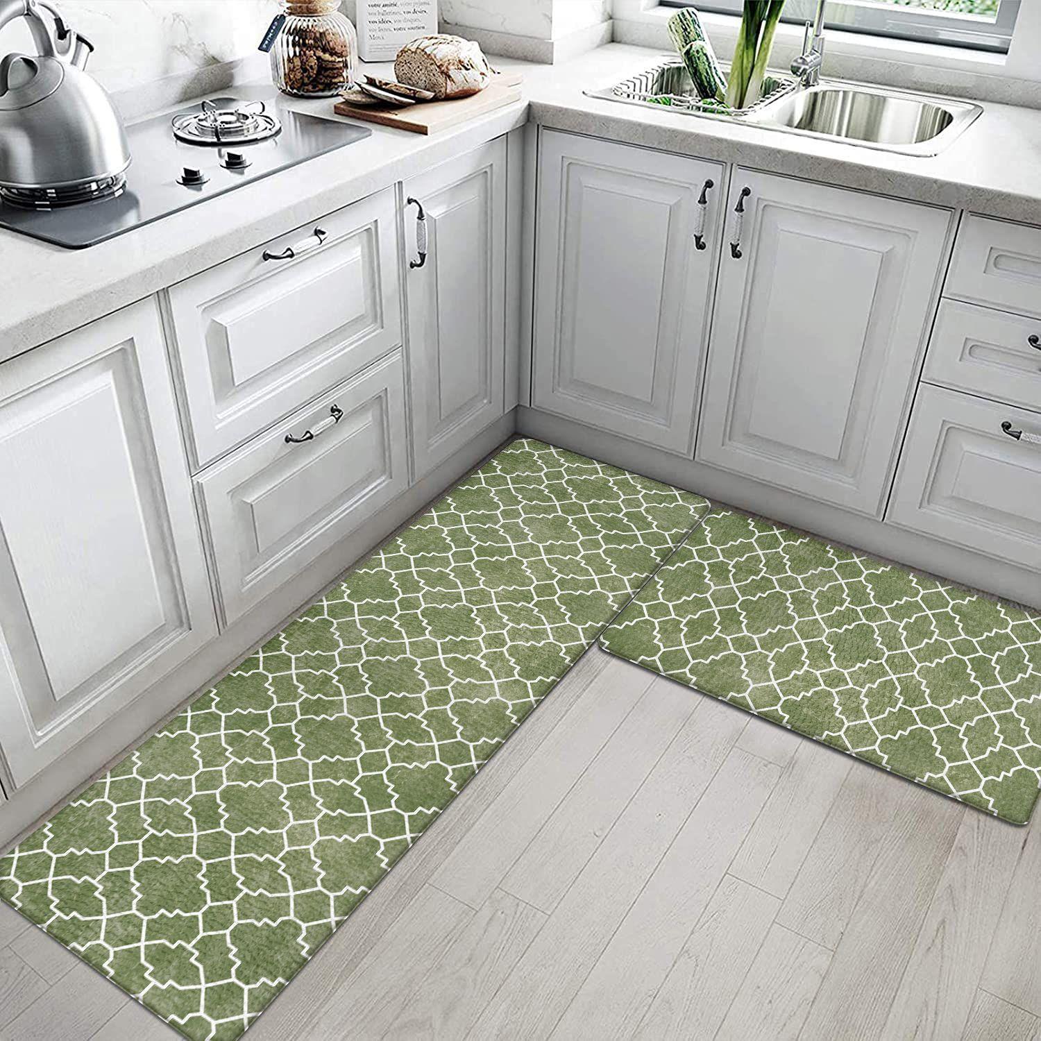 

Коврики для кухни из ПВХ, нескользящие, маслостойкие, моющиеся, не требующие мытья, для установки в дверной проем, устойчивые к пятнам коврики 40x60x0.8cm