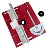 Aluminium Router Table Insert Plate Woodworking Trimmer Electric Wood Milling Flip Plate with Miter Gauge for DIY Working Benche