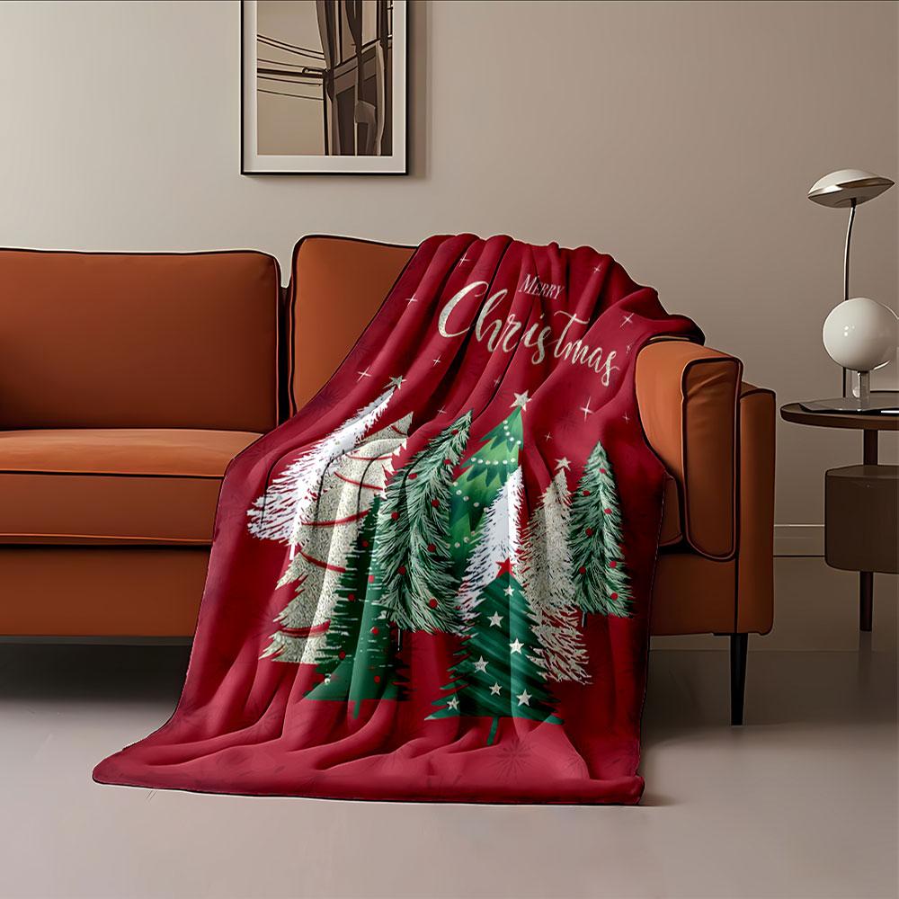 Christmas Trees Blanket for All Seasons Blanket Lunch Break Throw Gift