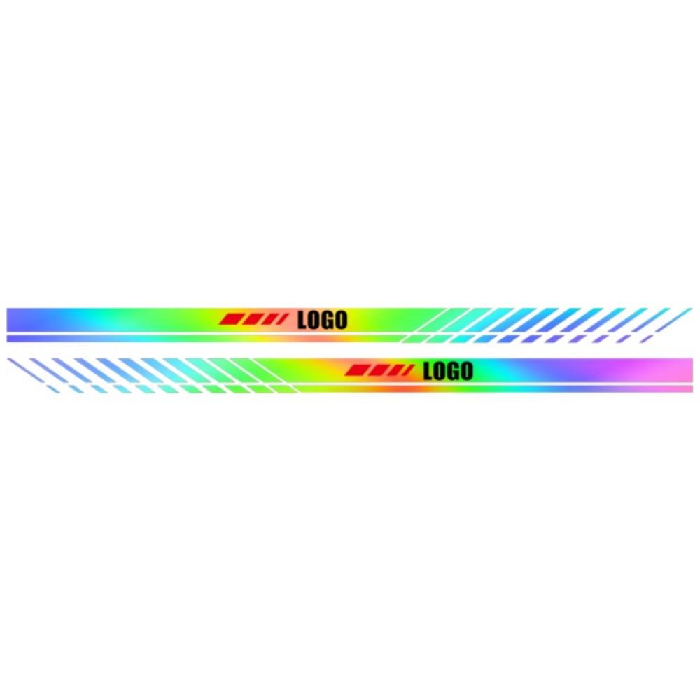 

2PCS Reflective Body Sticker Vinyl Side Skirt Stripes Decals For Mitsubishi Lancer 9 ASX Eclipse Cross Space Star Galant Montero for Mitsubishi