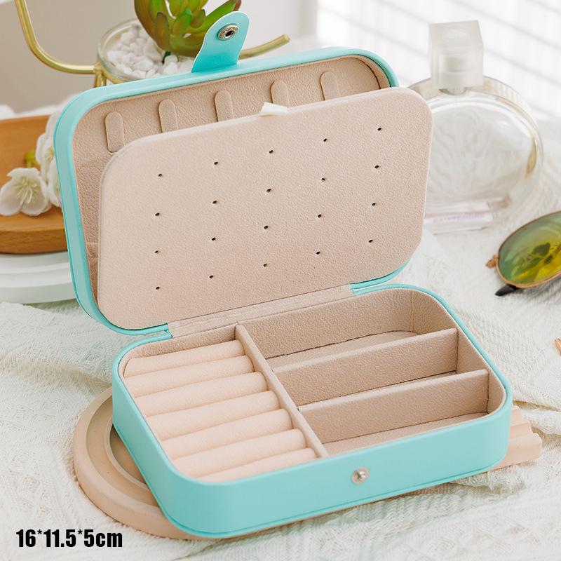 Simple And Portable Travel Jewelry Storage Box For Bracelets Earrings, Rings And Studs