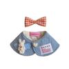 Lovely Cat Scarf Bowknot Pet Cloak Cute Pet Bibs Hair Clip Set  Pet Party Supplies