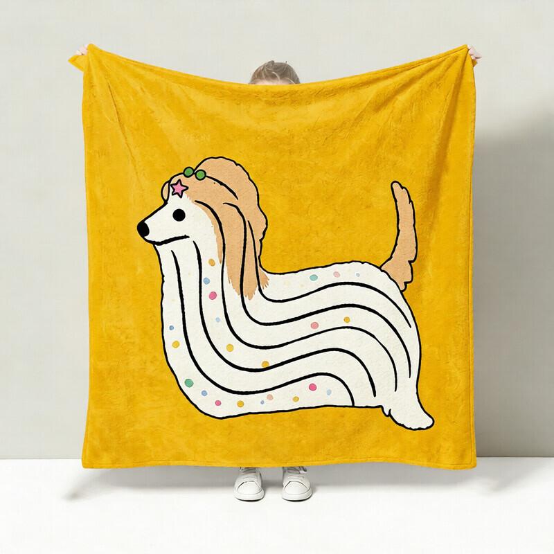 Factory Personalized Double Jacquard Thickened Warm Double Sided Dog Blankets Throw Coral Flannel Red Fleece Blanket (as the picture,custom size)