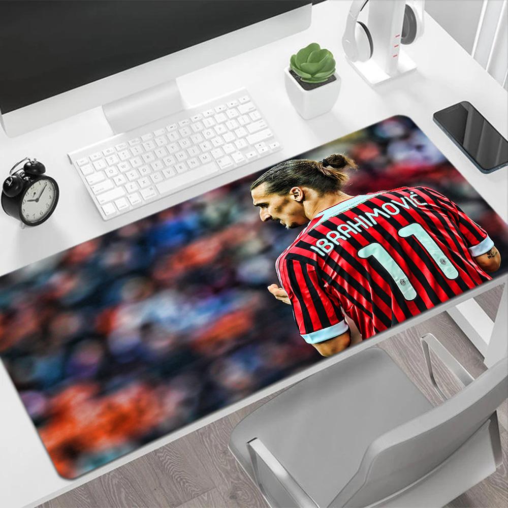 Ibrahimovic's Milan Jersey Gaming Mouse Pad Keyboard Pad Study Desk Mat Non-Slip Rubber Bottom Office Desk Accessory