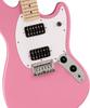 Squier by Fender Squier Electric Guitar Squier Maple White Flash Pink with Soft Case Sonic™ Mustang® HH, Fingerboard, Pickguard,