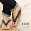 Takeharu Japanese Style Geta Sandals with Sponge Tatami and Inden Patterned Made in Japan with Japanese Rush Grass and Sandal Square Ukon Made in