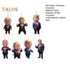 7 Stück Trump-Weihnachtsornament, 2D-flaches Acryl, Cartoon-Trump-Hängeornament, Weihnachtsbaum-Dekoration, Rucksack-Behang, Geschenk für Trump-Fans