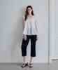 THEELO Shirred Panel Top Blouse (Ivory)