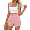 Women's High-Waist Loose  Color Shorts