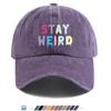 Pc Pcs STAY WEIRD Graffiti Duckbill Cap  Adjustable Snapback Baseball Hat with STAY WEIRD Print Lightweight Breathable S