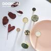 Dooroom Brass Hooks Shell Nordic Pastoral White Gold Bathroom Indoor Kitchen Hallway Wall Clothes Hooks Wall Hangings Row Hooks
