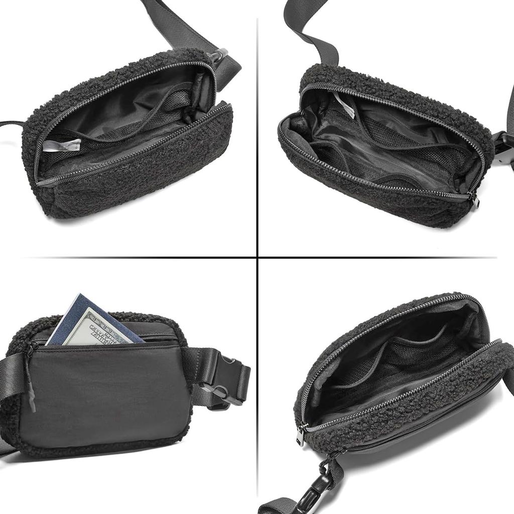 Sitengle Fluffy Waist Body Winter Crossbody Body Hip Shoulder Perfect for Outdoor and More Women's Pouch, Bag, Bag, Lightweight, Stylish, Bag, 2-Way,