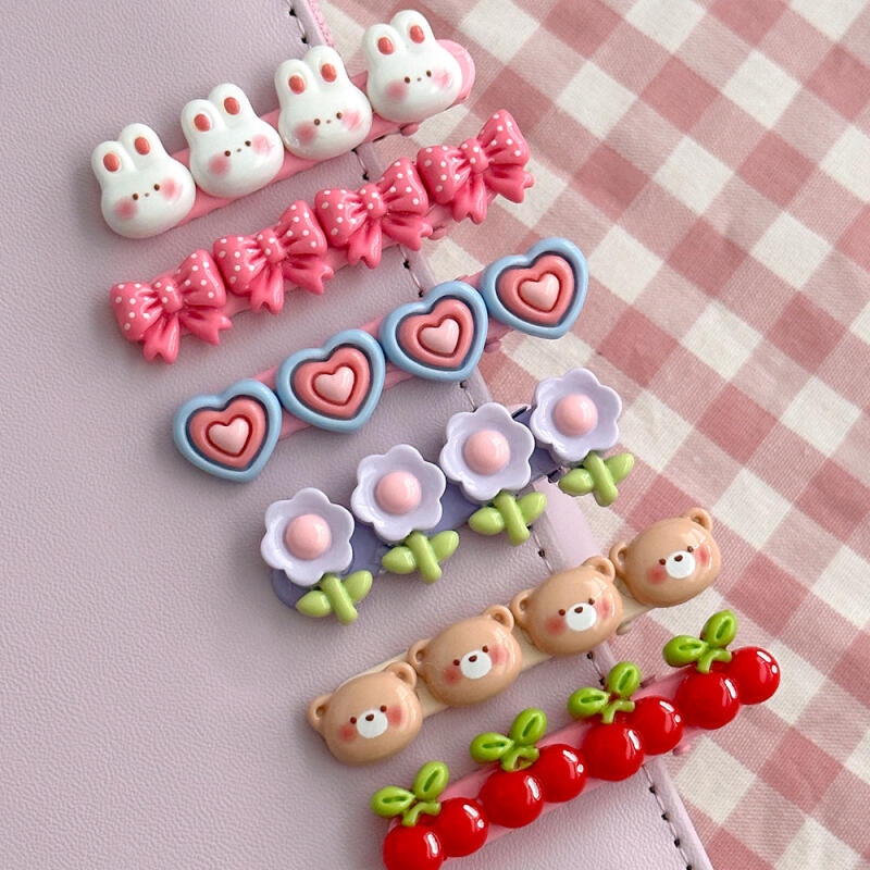 

Cute hair clip with schedule text (2 pieces) 3000 Cute Hair Clips_Random