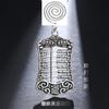 Mens Womens Adjustable Chain Necklace With Rotating Abacus Bead Pendant Pixiu Charm Vintage Style