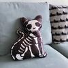 40CM Original Irregular-shaped Skeleton Cat and Dog Doll Personalized Throw Pillow Decoration Halloween Party Gift