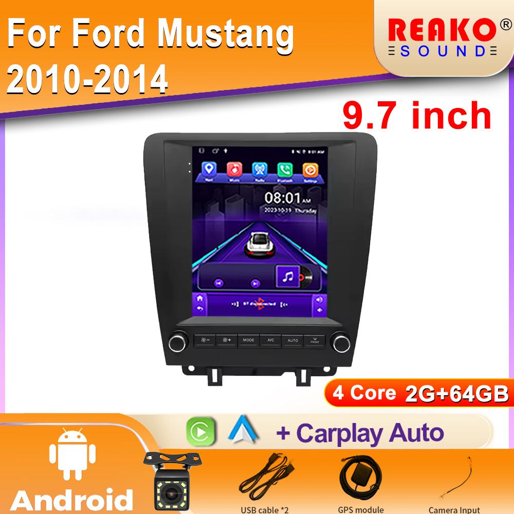 WIFI For Ford Mustang 2013-2014 Car Radio Android Auto Carplay GPS Navigation Multimedia Video Player IPS Screen  2din DVD