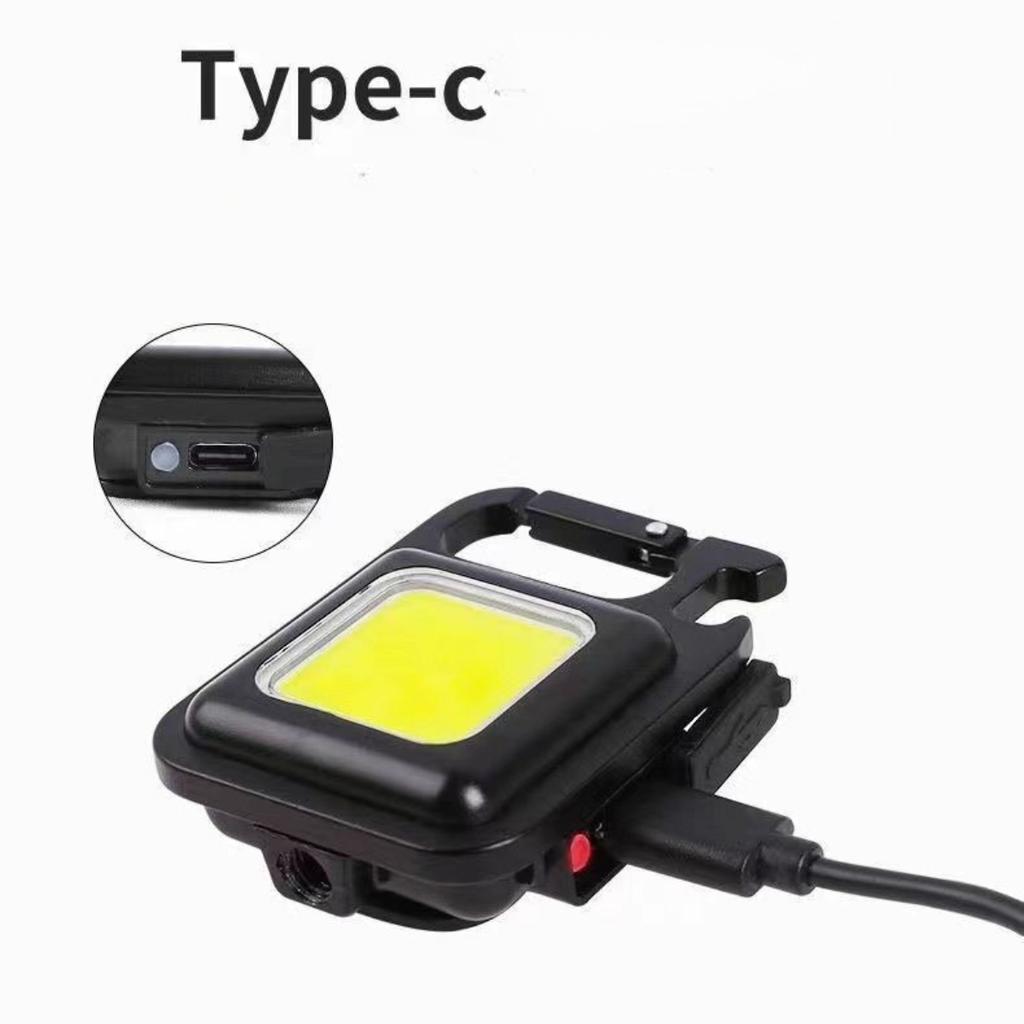 Portable Portable Keychain Camping Light Charging Mini Outdoor Strong Light Flashlight