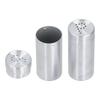 2Pcs Stainless Steel Salt Pepper Shaker Shaker Lids Dredge Shaker Condiment Jar  Restaurants