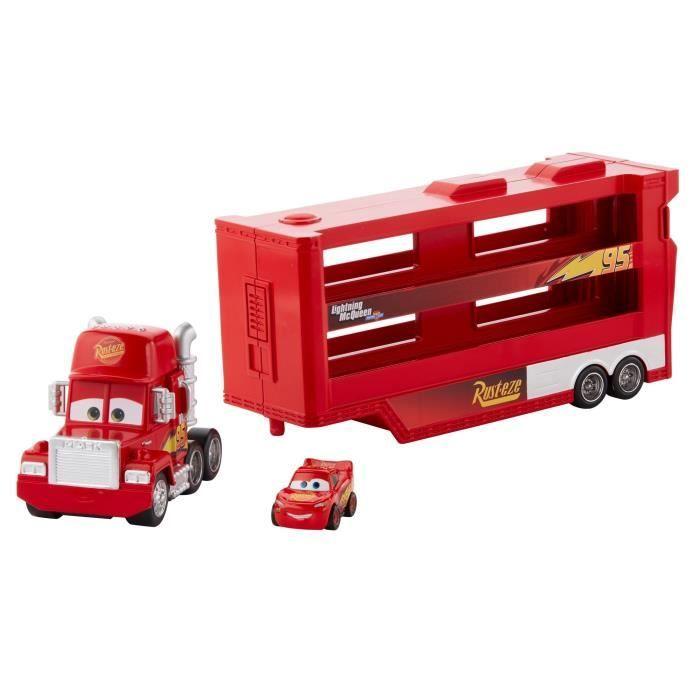 Véhicule Mini Transporteur Mack - Cars - MATTEL - Rouge - Capacité De Transport 18 Véhicules