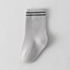 Combed Cotton Mid-Calf Socks for Newborns & Toddlers (0-3 Years), Breathable & Boneless