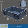 Chengyang 4312 Blue Rectangular Plastic Storage Crate