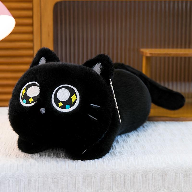 Süße Siamkatzen- und schwarze Katzentier-Stoffpuppen - Entzückendes Geschenk für Mädchen