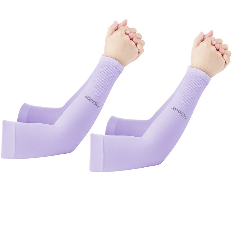 2pcs Summer Arm Sleeves Unisex UV Protection Cool Thin Arm Sleeves Active Ultra-Light Men and Women Ice Silk Sleeves Outdoor Activity Active