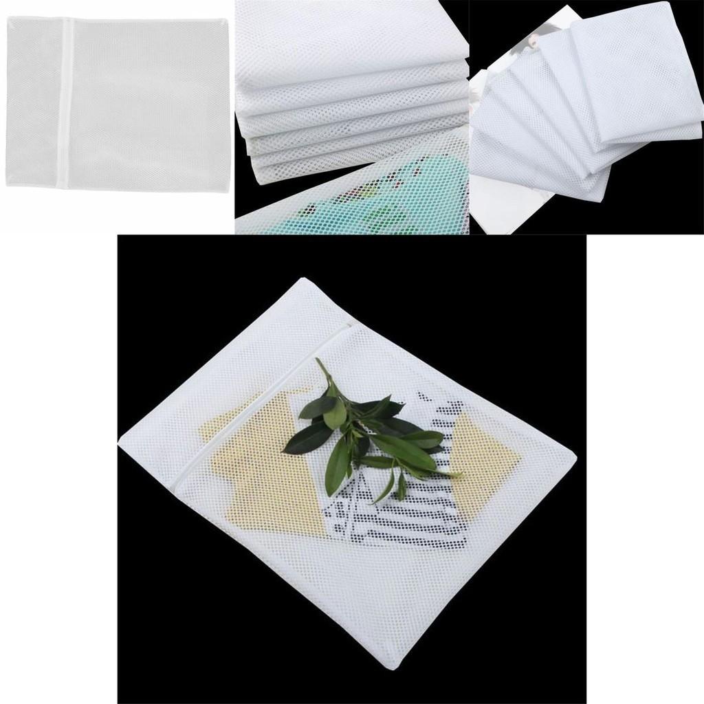 Large Size Laundry Net Zipper Washing Bag For Delicate Clothes 50x60cm Mesh Fabric