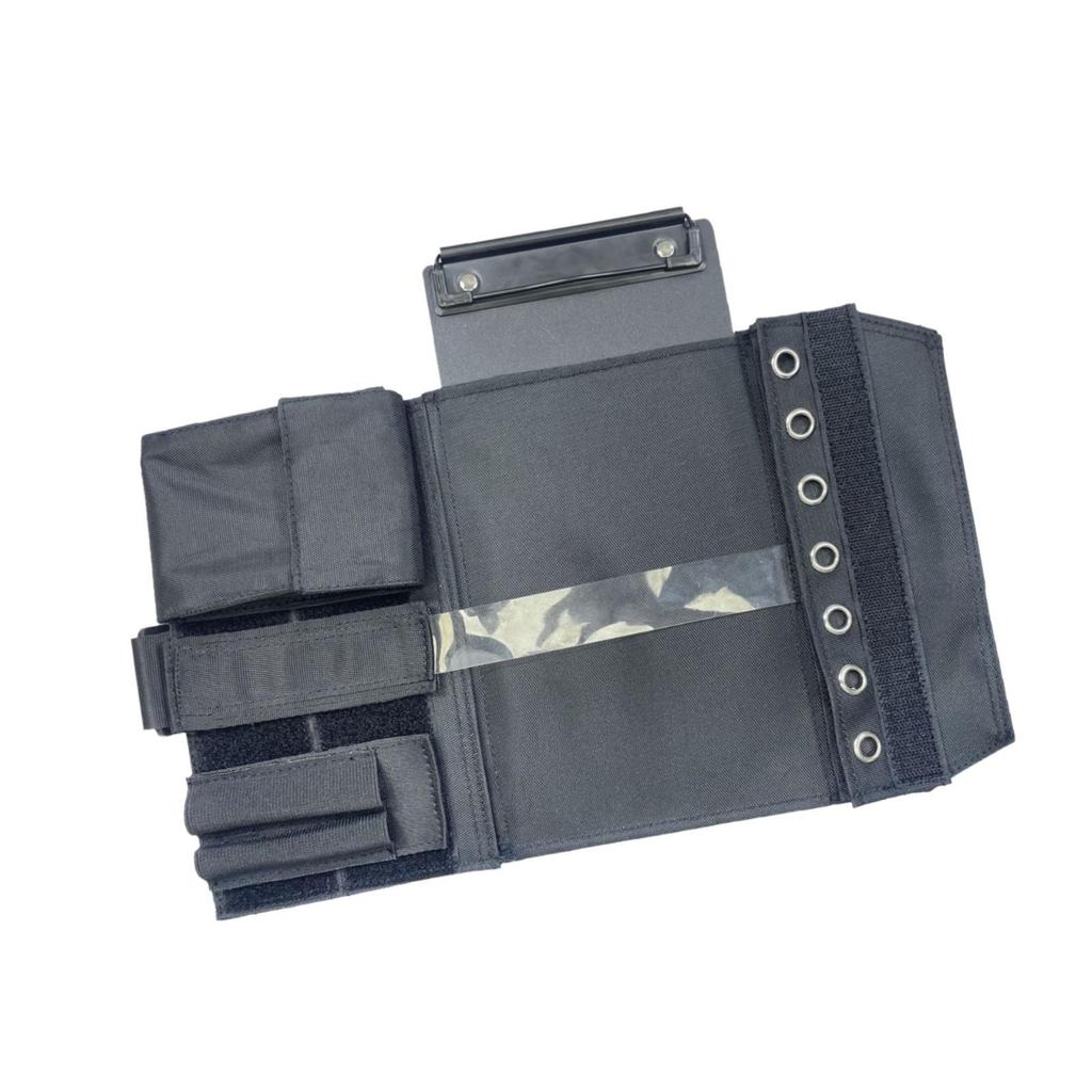 Klassisches Kneeboard Klemmbrett und Stifthalter Oxford-Stoff Organizer Pilot