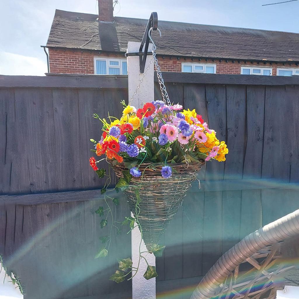 1PCS Hanging Basket-Brackets For Concrete Posts Supports Easy Fill-baskets